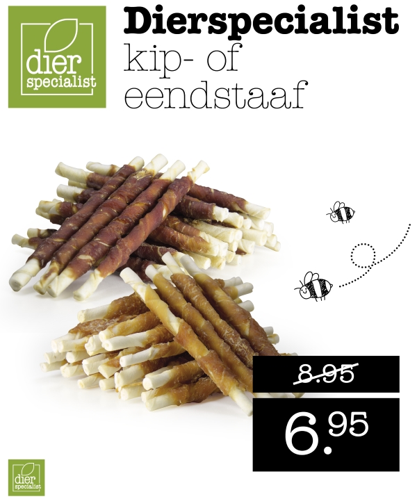 Dierspecialist kip- of eendstaaf