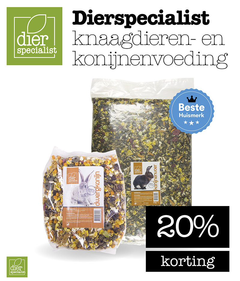 Dierspecialist knaagdieren- en konijnenvoeding