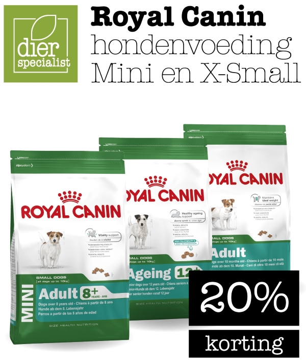 Royal Canin hondenvoeding Mini en X-Small